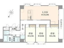 【東京都/荒川区西日暮里】ライオンズマンション西日暮里第二 間取り図