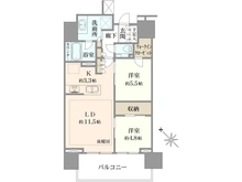 【東京都/目黒区中目黒】プラウド中目黒 間取り図