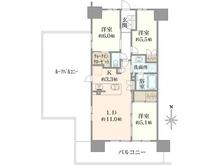 【東京都/江東区東砂】ルネ南砂町リバーフィール 間取り図