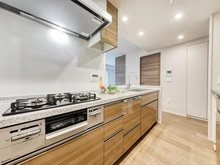 【東京都/江東区東砂】ジオ南砂町 キッチン：食器洗乾燥機・ディスポーザー付きのシステムキッチン