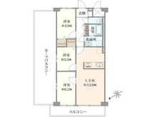 【東京都/江東区北砂】マンハイム第二西大島 間取り図