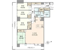 【東京都/江東区東砂】グランアジール東京アクアレジデンス 間取り図
