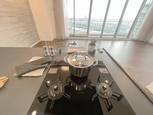 【東京都/大田区下丸子】ザ・リバープレイスイーストタワー キッチン：三口コンロ