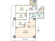 【東京都/大田区下丸子】ザ・リバープレイスイーストタワー 間取り図