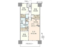 【千葉県/八千代市村上南】ウエリス八千代村上 間取り図