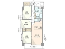 【東京都/墨田区八広】ダイアパレス八広花水木通りトリニティ 間取り図
