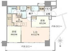 【東京都/江東区東雲】パークタワー東雲 間取り図