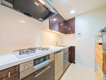 【東京都/豊島区東池袋】アウルタワー キッチン：三口コンロ
食洗器付