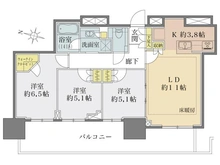 【東京都/豊島区東池袋】プラウドタワー東池袋ステーションアリーナ 間取り図