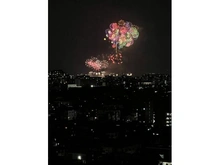 【東京都/北区上十条】ザ・タワー十条 眺望：いたばし花火大会/北西側バルコニーから