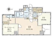 【東京都/新宿区原町】グランディ市谷柳町 間取り図