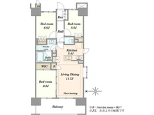 【東京都/豊島区池袋本町】プラウドシティ池袋本町 間取り図