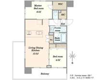 【東京都/荒川区東尾久】クレア田端プレミアレジデンス 間取り図