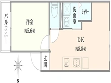 【東京都/豊島区要町】池袋第二ローヤルコーポ 間取り図