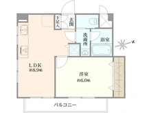 【東京都/練馬区豊玉上】パレス桜台 間取り図