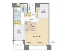 【東京都/中央区晴海】ドゥ・トゥール WEST 間取り図