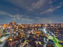 【東京都/豊島区東池袋】プラウドタワー東池袋 眺望：バルコニーからの夜景　※ズーム有