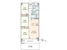 【東京都/北区西が丘】東建西が丘マンション 間取り図