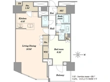 【東京都/渋谷区富ヶ谷】ブリリアタワー代々木公園クラッシィ 間取り図