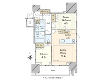 【東京都/港区東麻布】クラッシィスイート・ジオ東麻布 間取り図