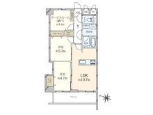 【東京都/渋谷区幡ヶ谷】ライオンズマンション幡ヶ谷 間取り図
