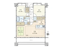 【東京都/練馬区関町北】クレアシティ武蔵関 間取り図
