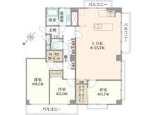 【東京都/渋谷区東】ニュー常盤松マンション 間取り図