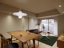 【東京都/渋谷区南平台町】南平台ハウス 内装完成予想図：リビング・ダイニング
※完成予想図（パース）です
