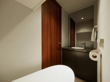 【東京都/渋谷区南平台町】南平台ハウス 内装完成予想図：トイレ
※完成予想図（パース）です
