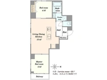 【東京都/渋谷区千駄ヶ谷】東久パレス神宮 間取り図