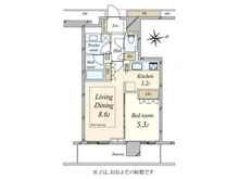 【東京都/目黒区大橋】プリズムタワー 間取り図
