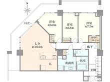 【東京都/江東区豊洲】キャナルワーフタワーズ ウエストタワー 間取り図