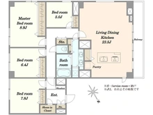 【東京都/品川区東五反田】池田山スカイマンション 間取り図