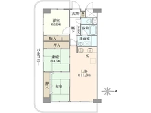 【神奈川県/川崎市川崎区藤崎】グリーンパーク川崎 間取り図