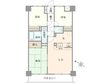 【神奈川県/大和市南林間】セザール第2南林間 間取り図