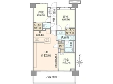【神奈川県/大和市中央林間】プラウド中央林間 間取り図
