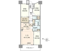 【神奈川県/川崎市幸区新小倉】クレストプライムレジデンス プロムナード七番街 間取り図