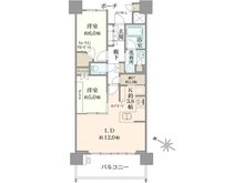 【神奈川県/相模原市南区相模大野】プラウドタワー相模大野 間取り図