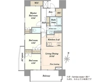 【神奈川県/相模原市南区相模大野】ザ・パークハウス相模大野プレイス 間取り図