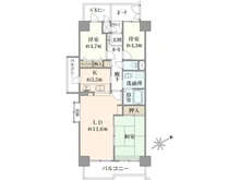 【神奈川県/海老名市上今泉】ライオンズマンションかしわ台 間取り図