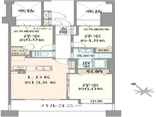 【神奈川県/相模原市南区古淵】ウィルズスクエアヴェルテックスタワー 間取り図