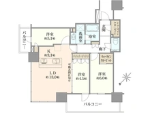 【神奈川県/相模原市南区相模大野】プラウドタワー相模大野クロス 間取り図