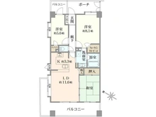 【神奈川県/茅ヶ崎市緑が浜】ライオンズマンション湘南緑が浜 間取り図