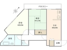 【神奈川県/座間市緑ケ丘】相武台マンション 間取り図