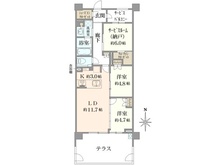 【神奈川県/川崎市中原区今井西町】グランドメゾン武蔵小杉の杜 間取り図