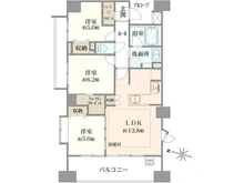 【神奈川県/相模原市南区相模大野】プラウド相模大野マークス 間取り図