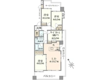 【神奈川県/相模原市南区古淵】ウィルズスクエア ヴェルテックスタワー 間取り図