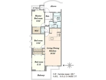 【東京都/渋谷区初台】ディアナコート代々木 間取り図