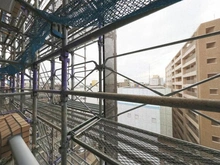 【神奈川県/相模原市中央区相模原】東急ドエルアルス相模原 眺望：大規模修繕中