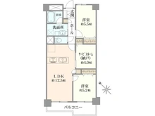 【神奈川県/相模原市中央区相模原】東急ドエルアルス相模原 間取り図